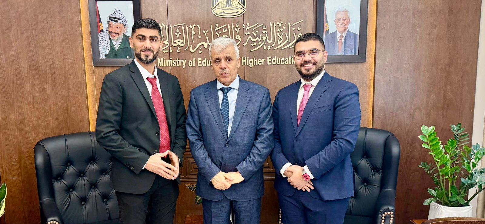 Yazid M. Al-Badarin with Dr. Amjad Barham